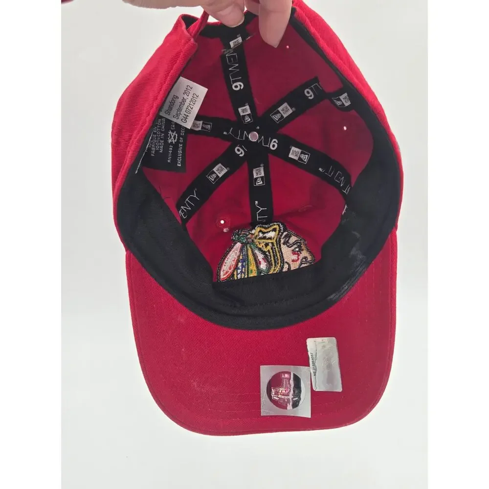 New Era Chicago Blackhawks Youth Adjustable Baseball Cap Red